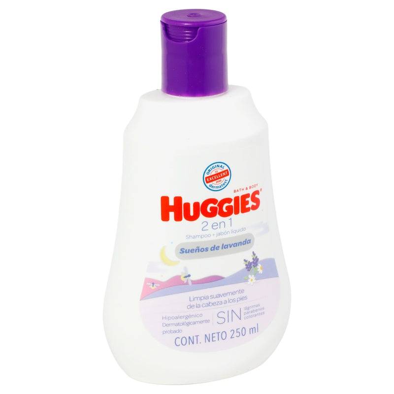 Shampoo Huggies S-Lavanda 2En1 250 Ml 7501943489233 perfil 2