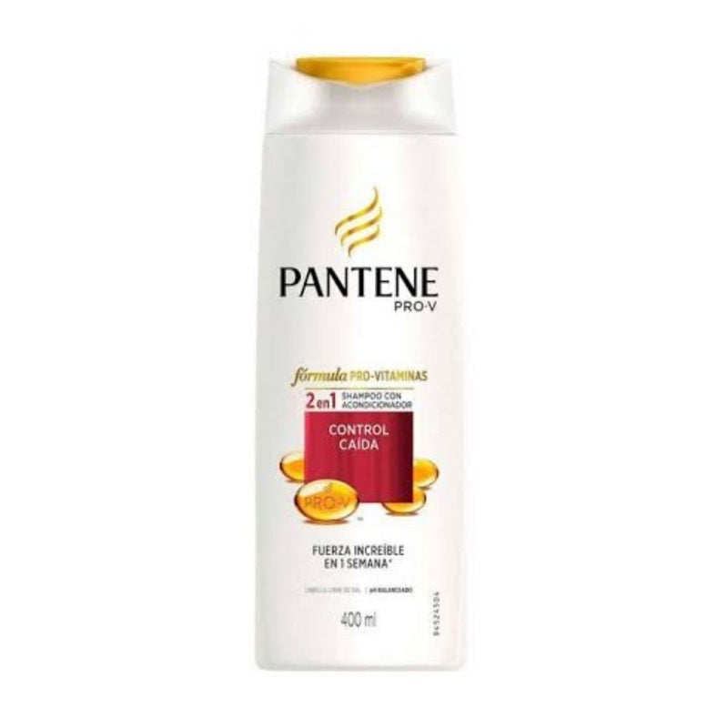 Shampoo Pantene 2 En 1 Control Caí­da 400 Ml
