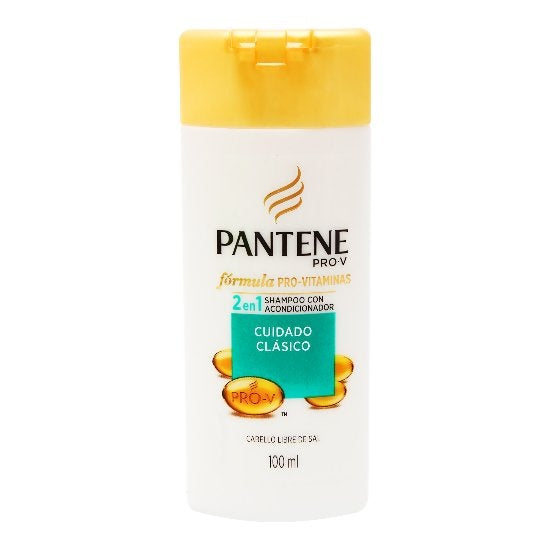 Shampoo Pantene 2 En 1 Cuidado Clasico 100 Ml 7506195160466