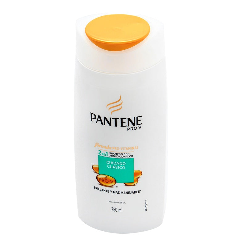 Shampoo Pantene Cuidado Clas 2En1 750 Ml 7501001170448 perfil 2