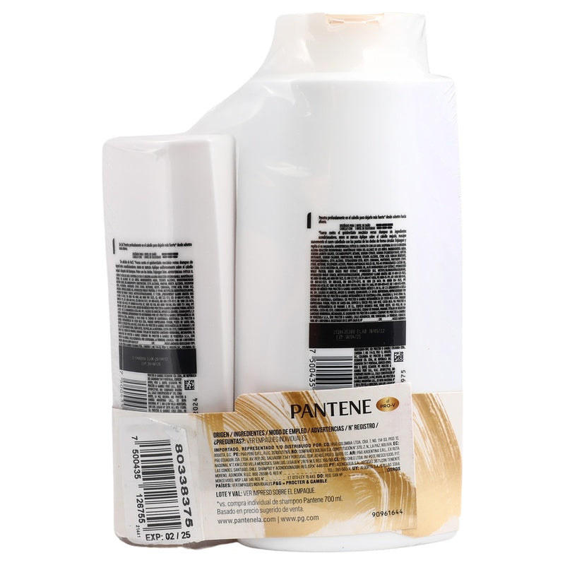 Shampoo Pantene Fuerza Reconstrucción 700+Acon 200 Ml 7500435126755 perfil 3