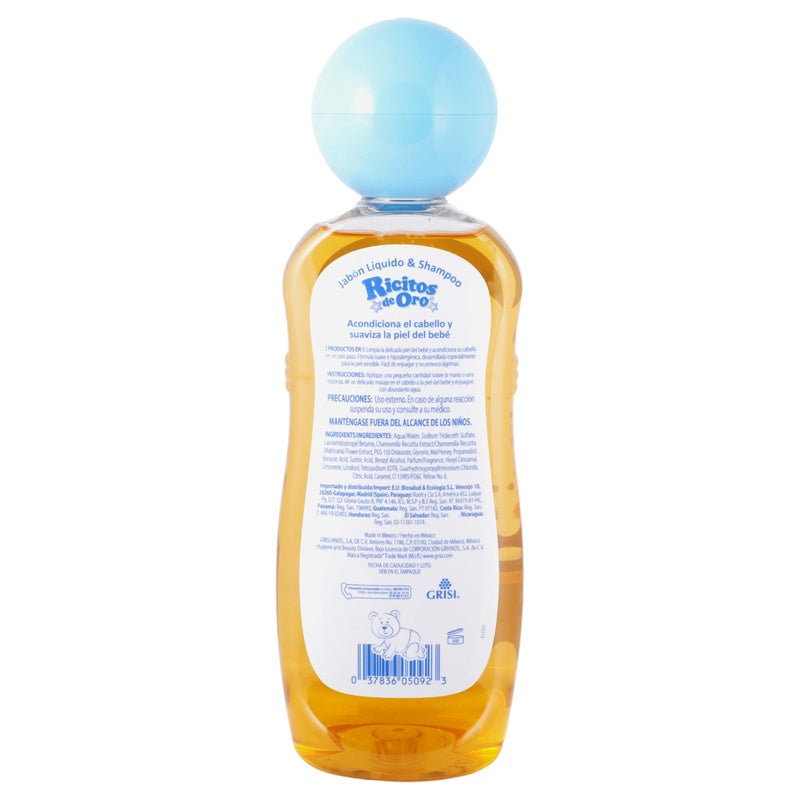 Shampoo Ricitosoro Manzana Miel 400 Ml 37836050923