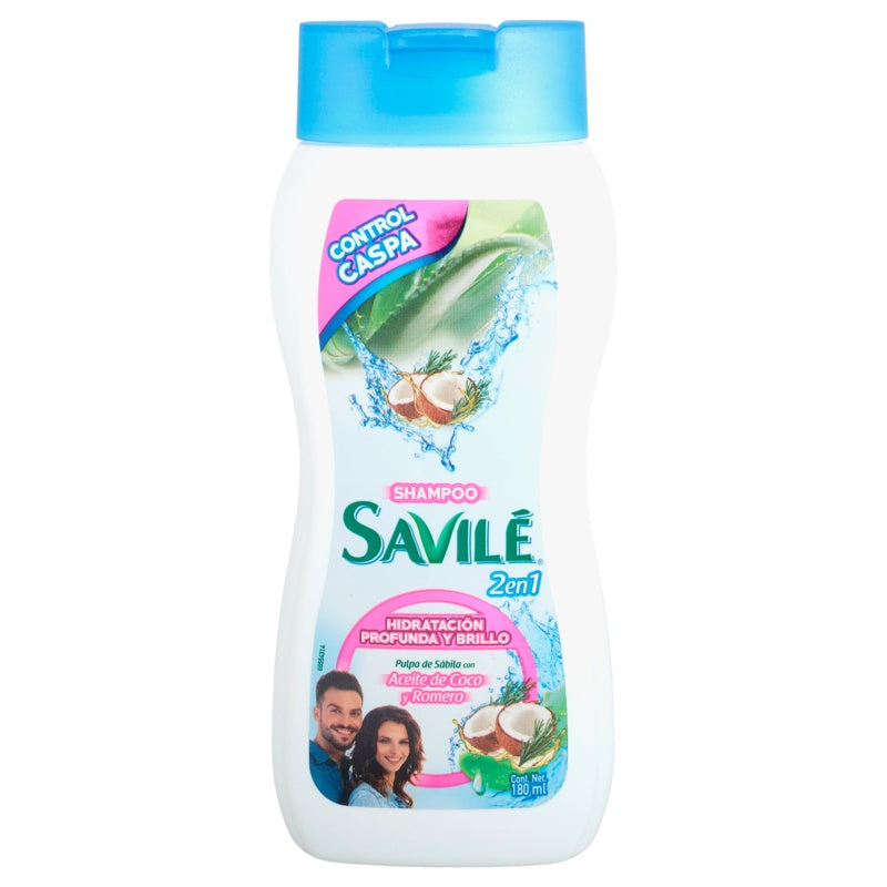 Shampoo Savile Control Caspa 2En1Coco 180 Ml