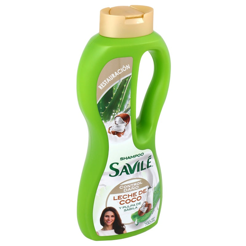 Shampoo Savile Control Daño Leche Coco 730 Ml 7506306225657 perfil 3