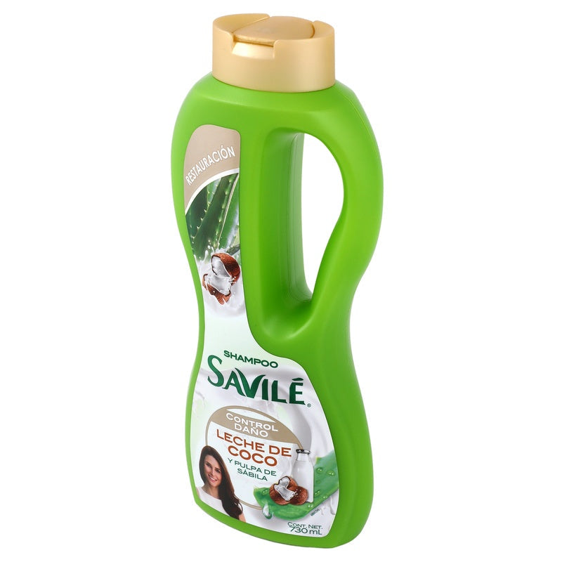 Shampoo Savile Control Daño Leche Coco 730 Ml 7506306225657 perfil 6