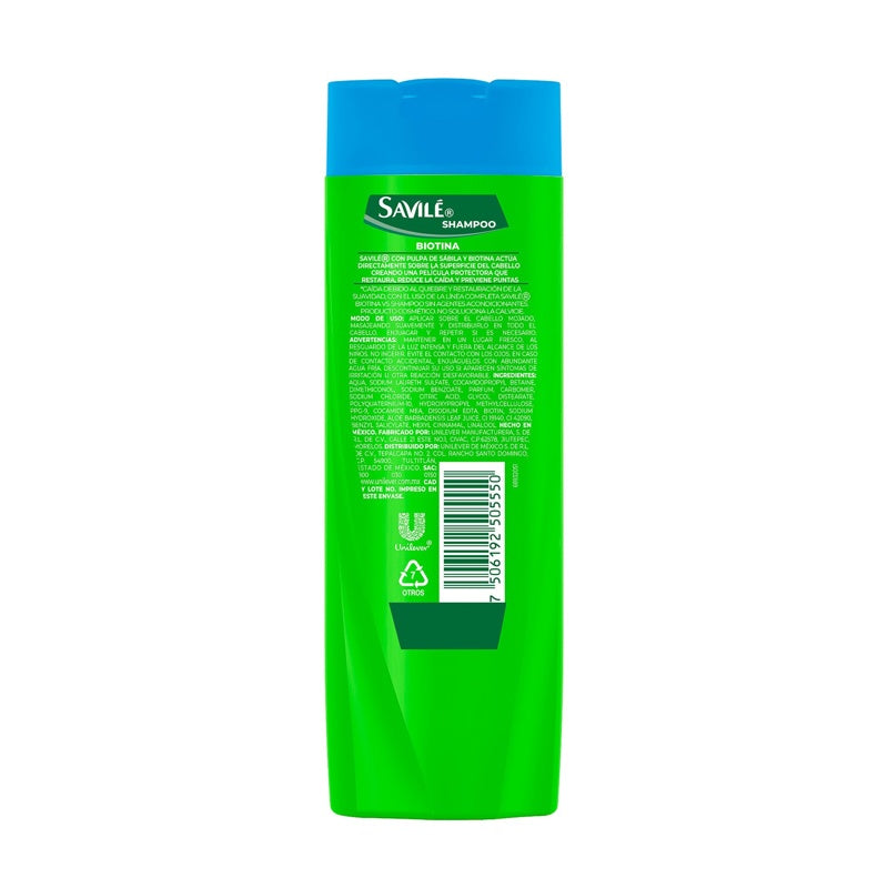 Shampoo Savile Pul Sab Biotina 180 Ml perfil 4