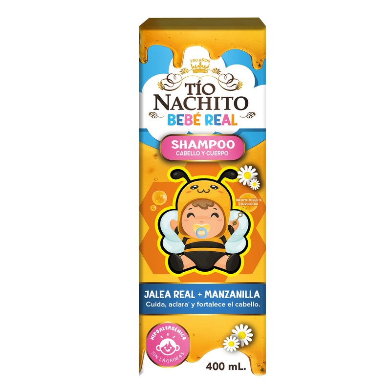 Shampoo Tio Nacho Bebécito Jalea Real 400 Ml 650240069055