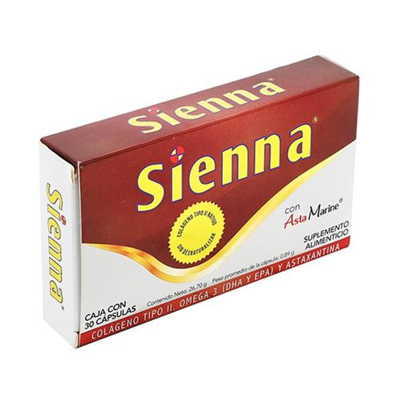 Sienna 890 Mg Con 30 Capsulas Suplemento Alimenticio