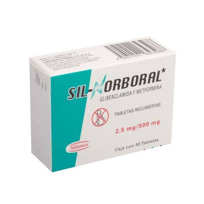 Sil Norboral 2.5 / 500 Mg Con 40 Tabletas
