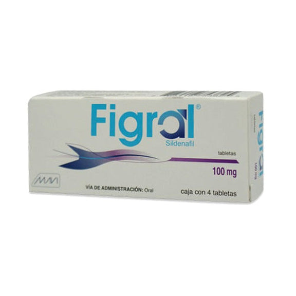 Sildenafil 100 Mg Con 4 Tabletas Figral