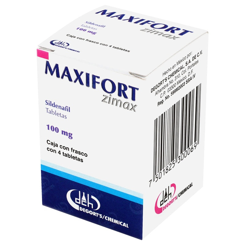 Sildenafil 100 Mg Con 4 Tabletas Maxifort 7501825300069 perfil 2