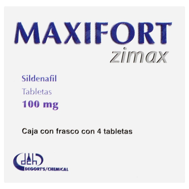 Sildenafil 100 Mg Con 4 Tabletas Maxifort 7501825300069 perfil 4