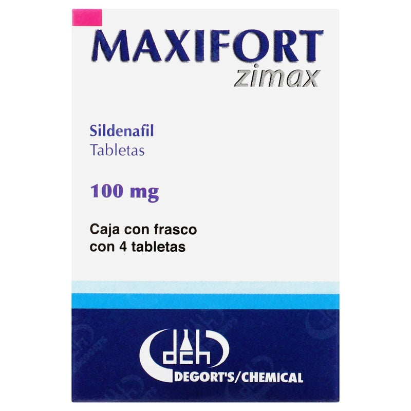 Sildenafil 100 Mg Con 4 Tabletas Maxifort 7501825300069 perfil 5