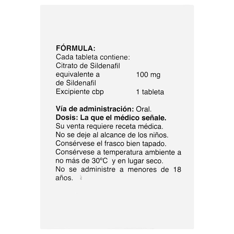 Sildenafil 100 Mg Con 4 Tabletas Maxifort 7501825300069 perfil 7