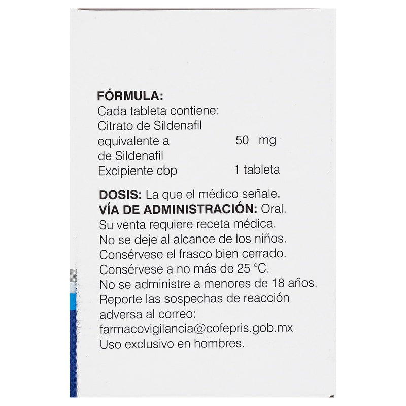 Sildenafil 50 Mg Con 10 Tabletas Maxifort 7501825302704 perfil 2
