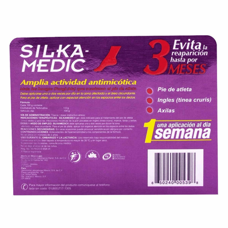 Silkamedic 1% 30 Gr Gel Tópica