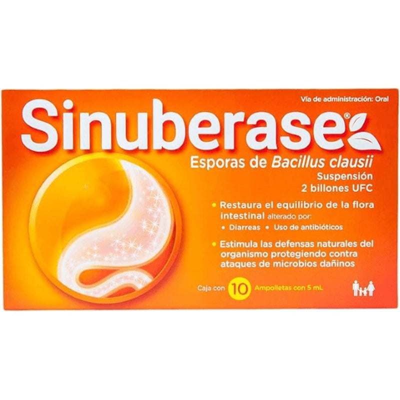 Sinuberase 5 Ml 10 Ampulas Oral