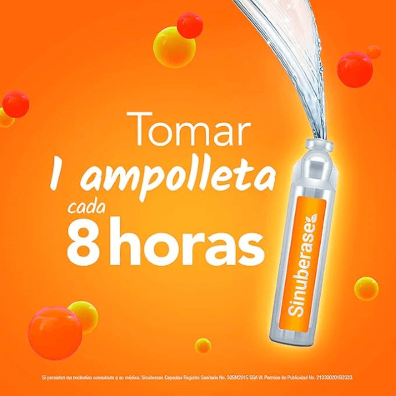 Sinuberase 5 Ml 10 Ampulas Oral