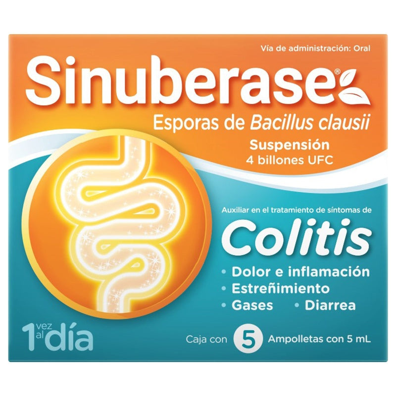 Sinuberase Colitis 4 Billones Ufc 5 Ml 5 Ampulas Ing 3664798044966