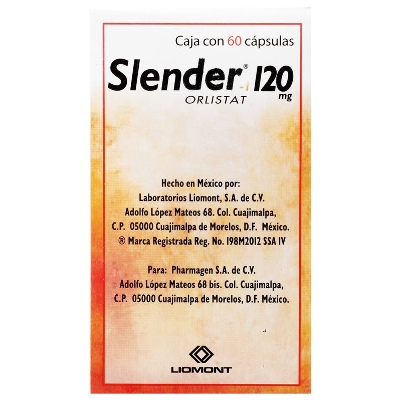 Slender 1 120 Mg Con 60 Capsulas