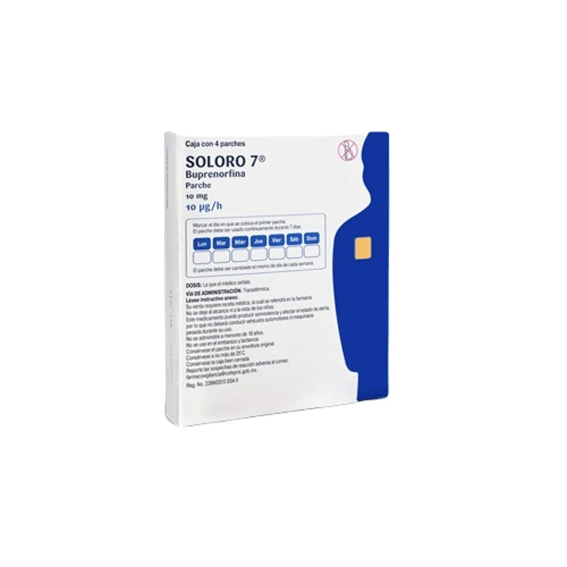 Soloro Soloro 7 10 Mg 4 Parche Tópica