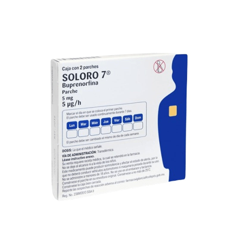 Soloro 7 5 Mg 2 Parche Tópica
