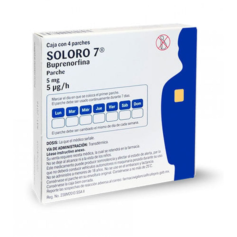 Soloro 7 5 Mg 4 Parche Tópica