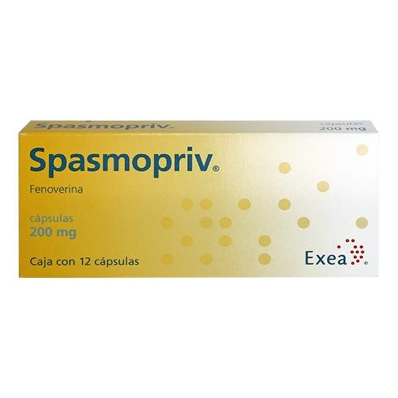 Spasmopriv 200 Mg Con 12 Capsulas