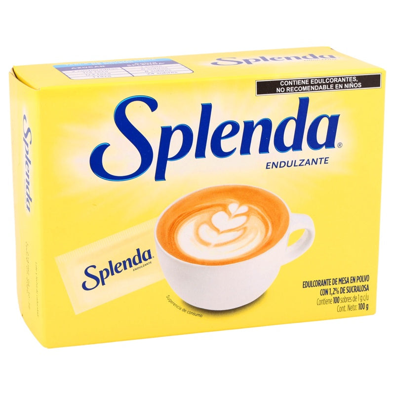 Splenda 100 Sobres Suplemento Alimenticio perfil 2