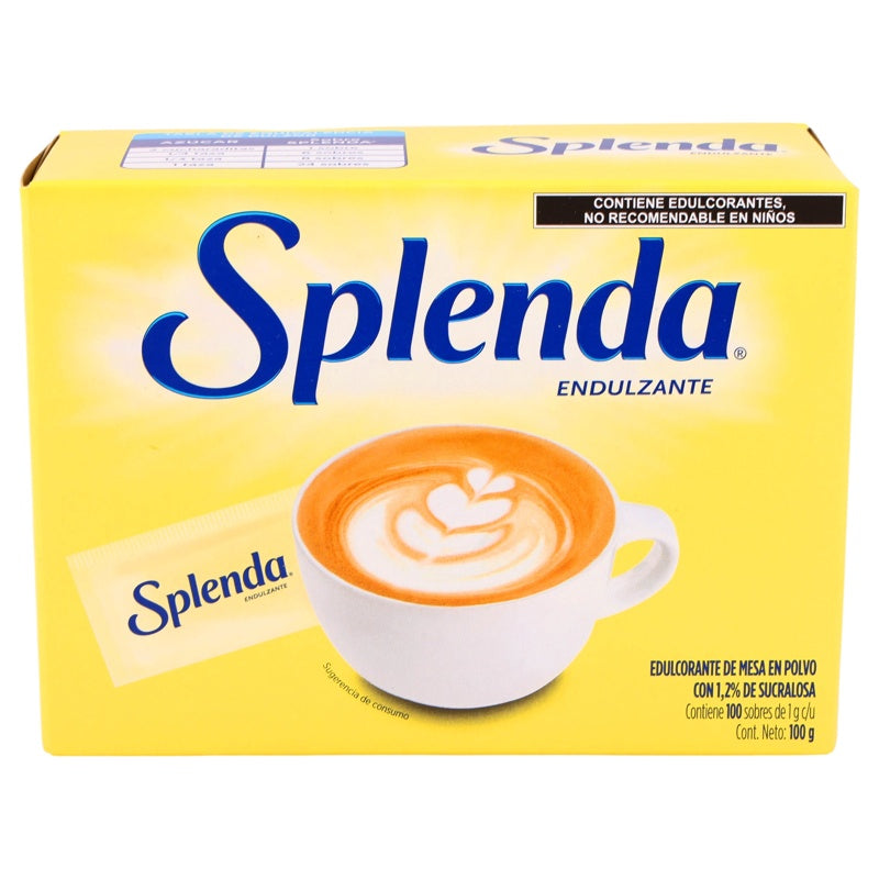 Splenda 100 Sobres Suplemento Alimenticio perfil 3