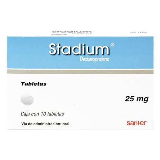 Stadium Inyectable Stadium 25 Mg Con 10 Tabletas