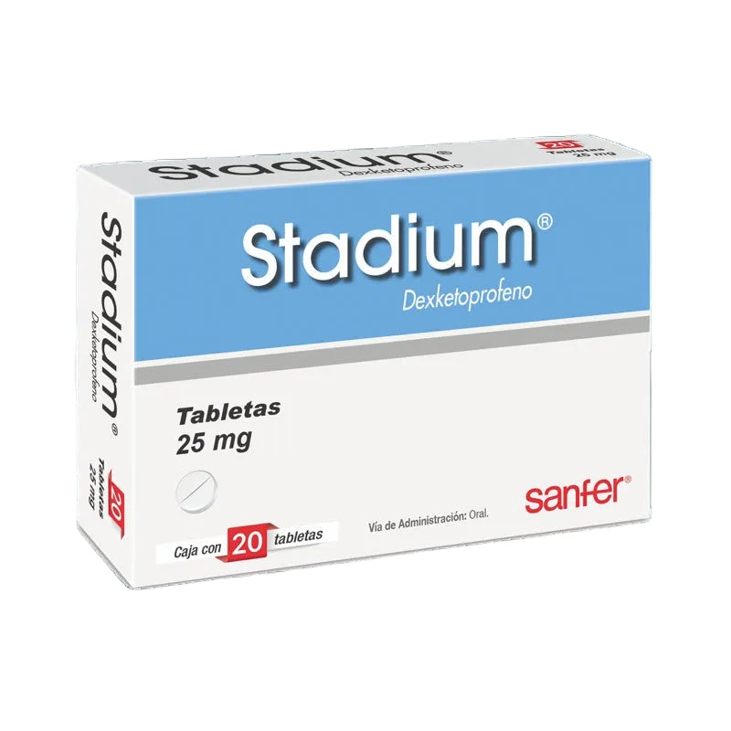 Stadium 25 Mg Con 20 Tabletas