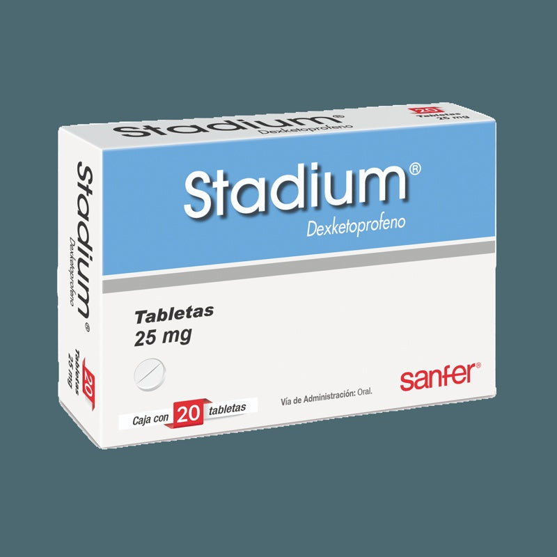 Stadium 25 Mg Con 20 Tabletas