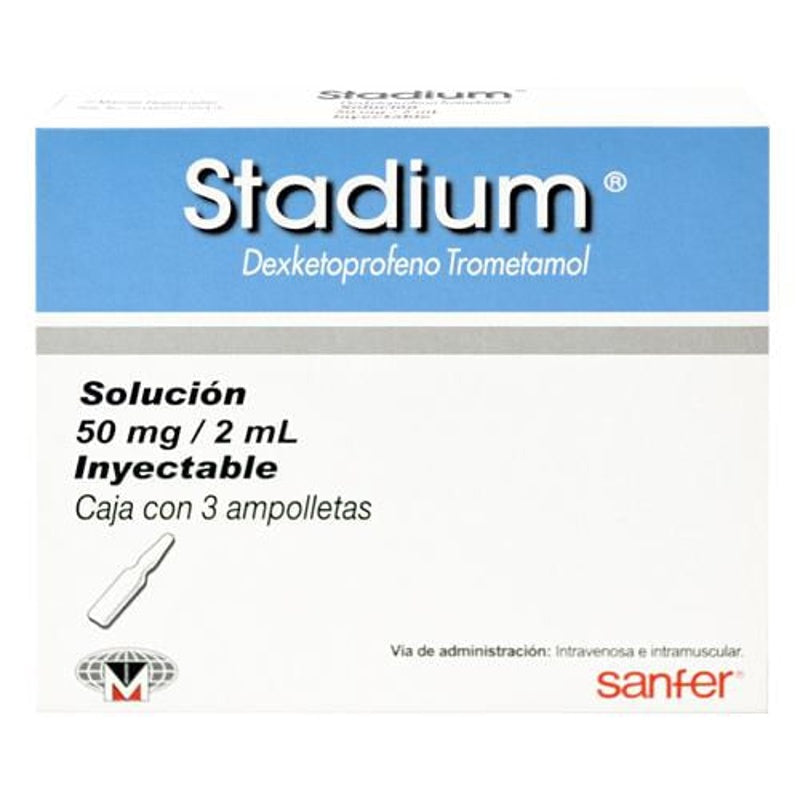 Stadium 50 Mg / 2 Ml 2 Ml 3 Ampolletas