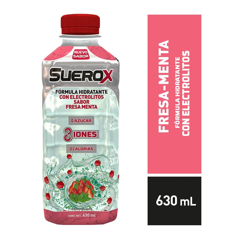 Suerox 8 Iones Fresa Menta 630 Ml 650240066283