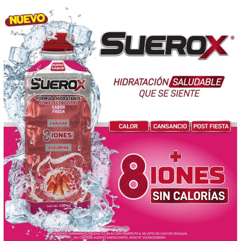 Suerox Adulto 8Iones Fresa 630 Ml perfil 3