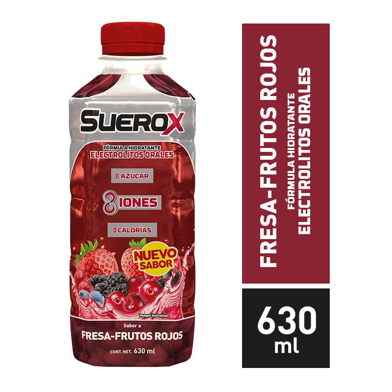 Suerox Fresa Frutos Rojos 630 Ml Solución