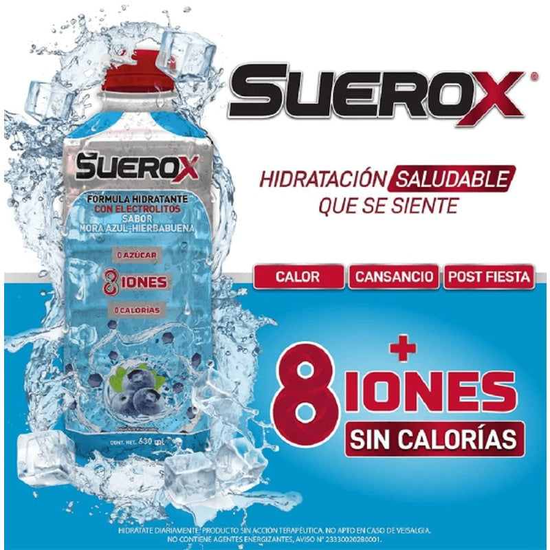 Suerox Mora Azul-Hierbabuena 630 Ml Solución