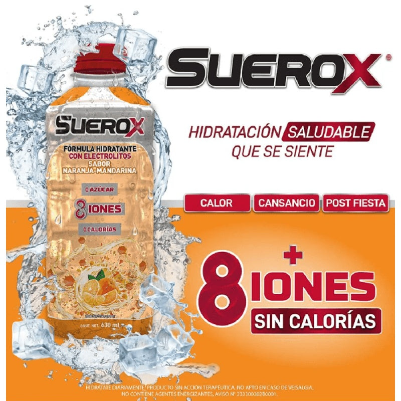 Suerox Naranja-Mandarina 630 Ml Solución