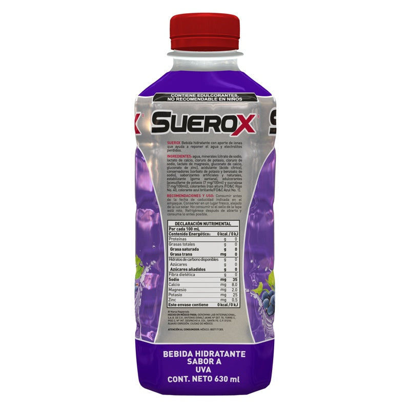 Suerox Uva 630 Ml Solución