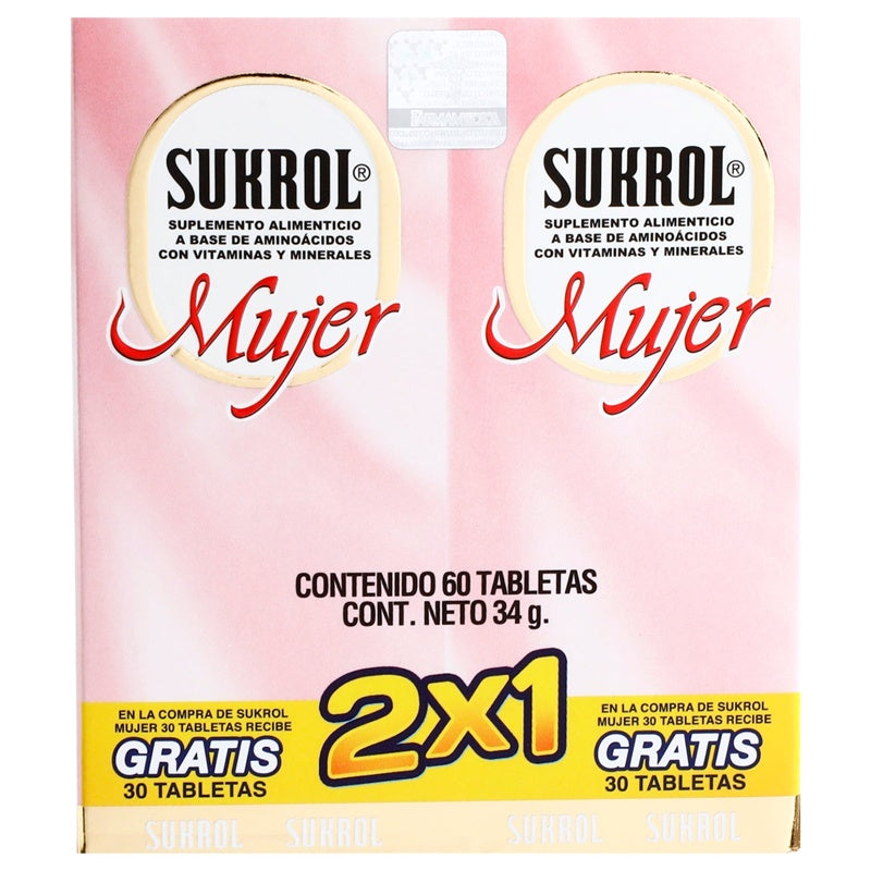 Sukrol Mujer 30 Tabletas Duopack