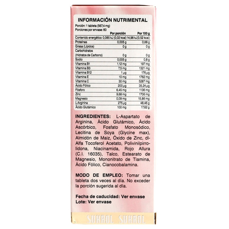 Sukrol Mujer 60 Tabletas Suplemento Alimenticio
