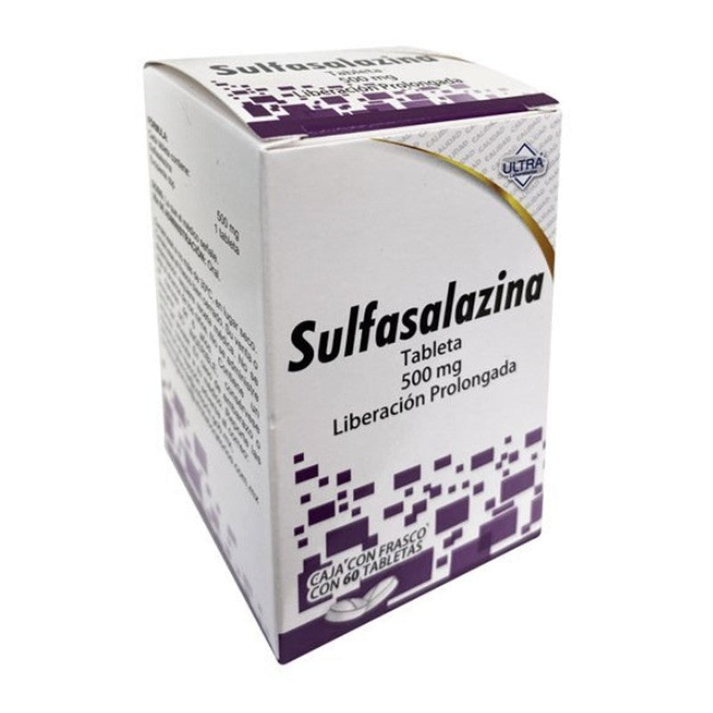 Sulfasalazina Tabletas 500Mg Con 60 Ultra 7502216808317