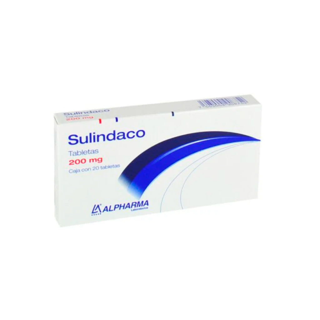 Sulindaco 200 Mg Con 20 Tabletas Alpharma 7503004908752