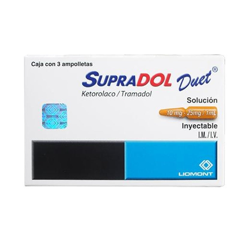 Supradol Duet 10 / 25 Mg / Ml 1 Ml 3 Im / Iv Ampolletas
