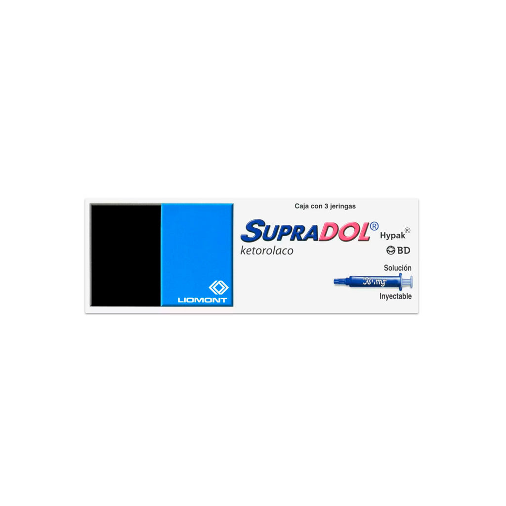 Supradol Hypac 30 Mg / Ml 1 Ml 3 Ampolletas 7501299302309