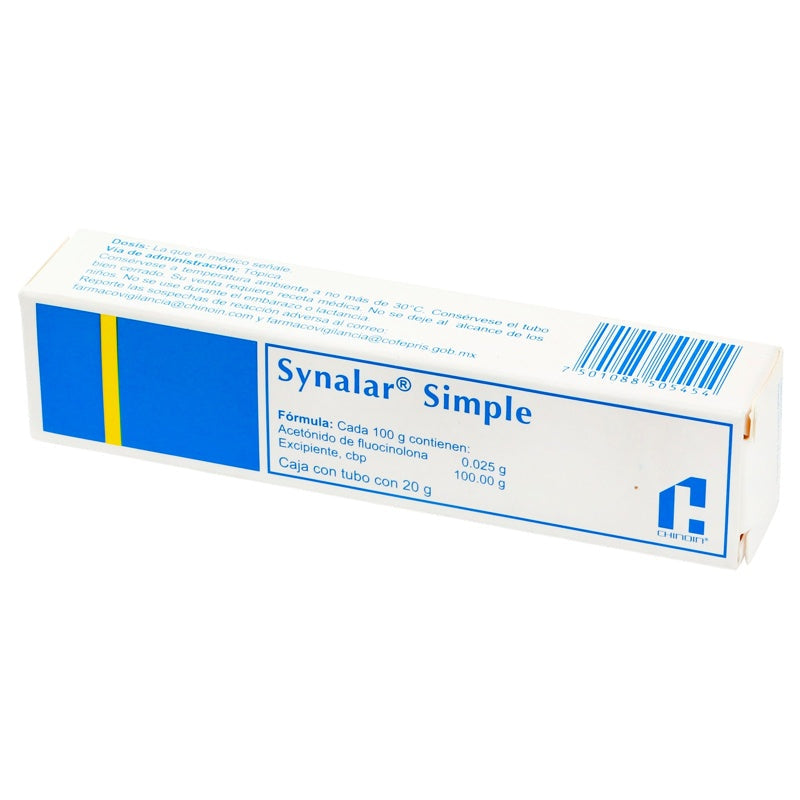Synalar Simple 0.025% 20 Gr Crema Tópica