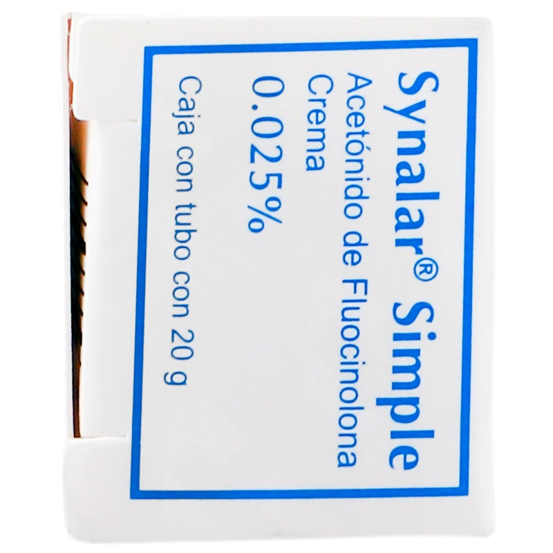Synalar Simple 0.025% 20 Gr Crema Tópica