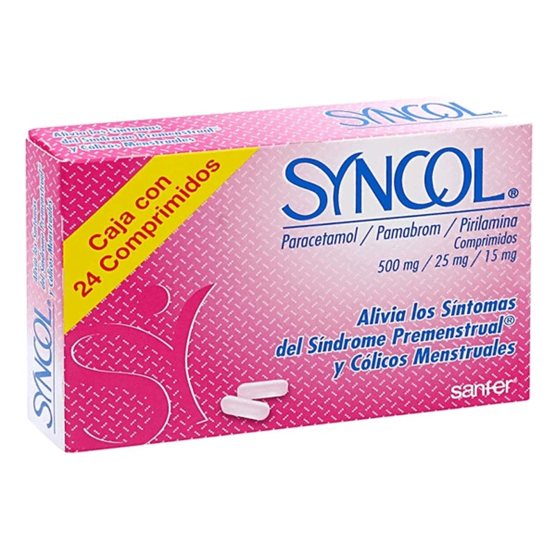 Syncol 500 / 25 / 15 Mg Con 24 Comprimidos