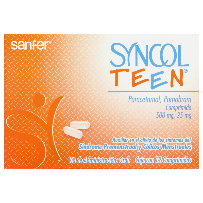 Syncol Teen 500 / 25 Mg 12Comprimidos 7501070600617